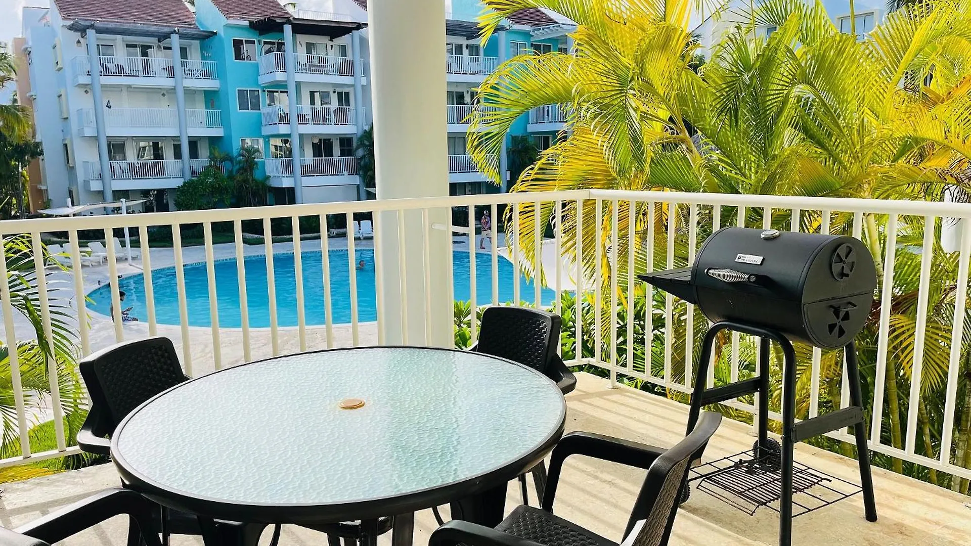 푼타 카나 Beauty 1 Bed Pool Views Playa Turquesa O204 아파트 도미니카 공화국